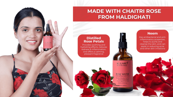 Pure Rose Water Toner Distilled Rose Petals