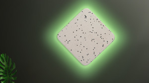 Smart Wall Lamp | Moon-o-Chrome (Tilted Square)