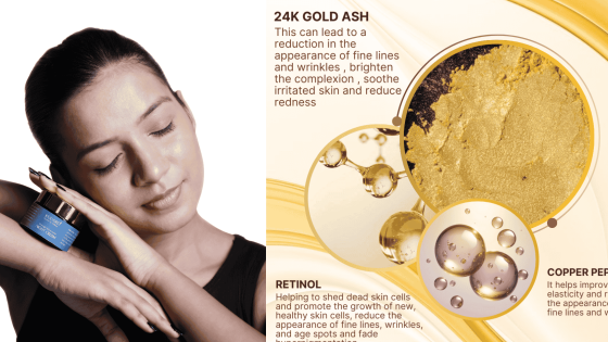 Kuuard Night Cream 24k gold ash , Anti-Aging, 50gm